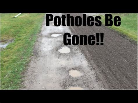 Resurfacing A Gravel Driveway Eliminating Potholes Using SR3 